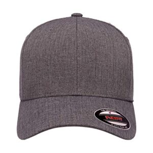 Flexfit mens Heatherlight Cap, Melange Dark Grey, Large-X-Large US