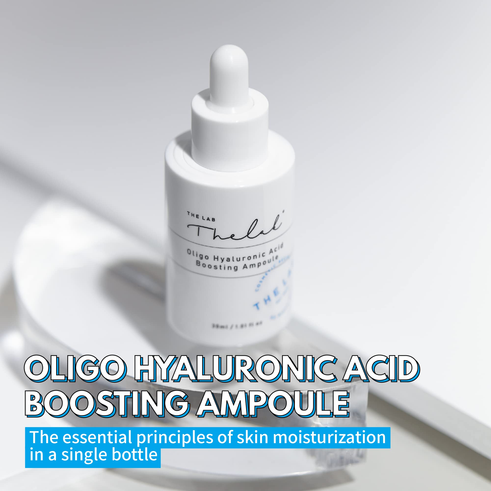 Blanc Doux Oligo Hyaluronic Acid Serum - Deeply Intense Hydrating Daily Oil-Free Essence Ampoule VEGAN Face Moisturizer Dry Sensitive Acne-Prone Skin Anti-Wrinkle Age-Defying