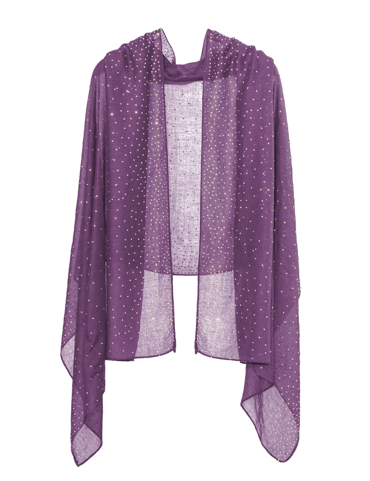 BANETTETA Shawls and Wraps for Evening Dresses Shawls and Wraps for Weddings Formal Shawls and Wraps for Evening Dresses Purple Shawl Fall (Purple)