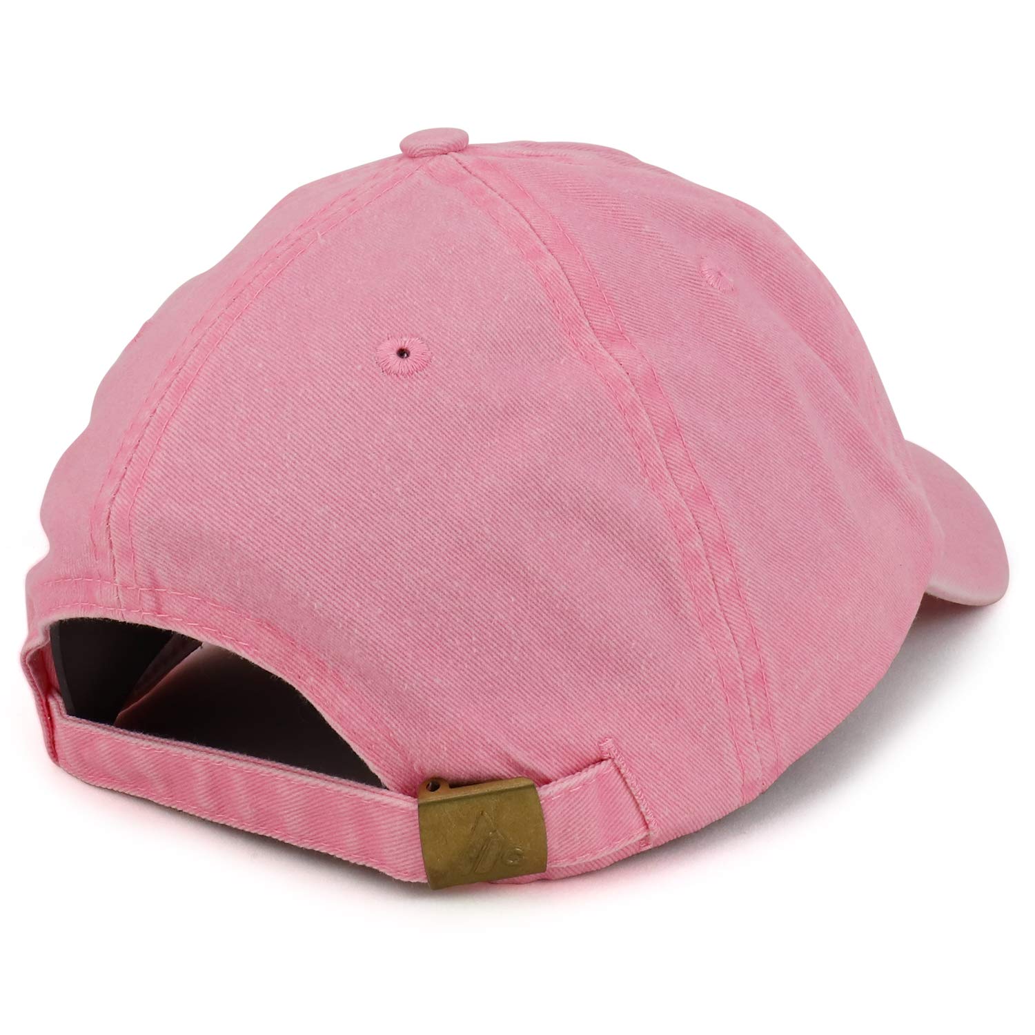 Armycrew Small Breast Cancer Awareness Ribbon Embroidered Washed Cotton Cap - Pink