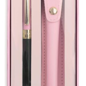 Kate Spade New York Stylus Pen for Touch Screens, Metal Ballpoint Pen with Black Ink and Storage Pouch, Colorblock