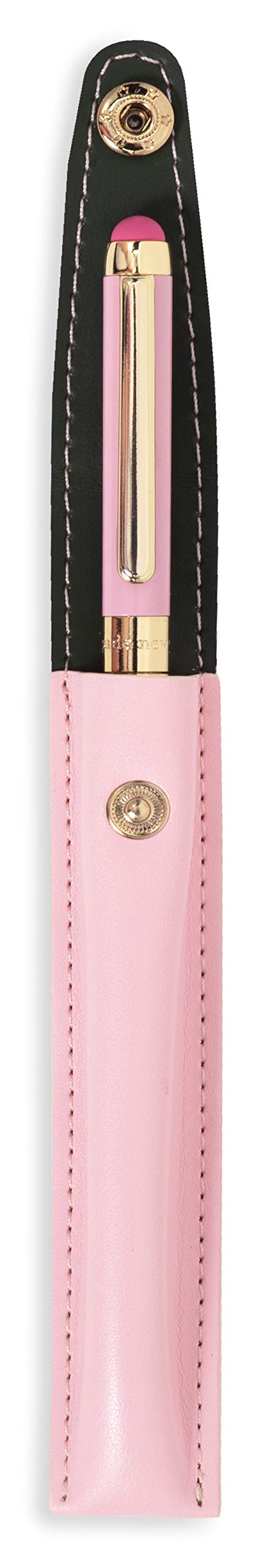 Kate Spade New York Stylus Pen for Touch Screens, Metal Ballpoint Pen with Black Ink and Storage Pouch, Colorblock