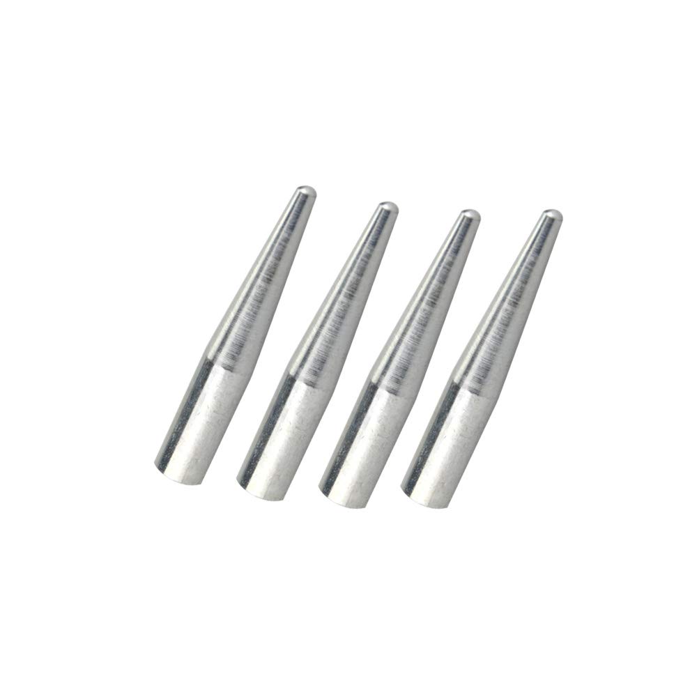 AMEYXGS 12pcs Archery Arrowheads Stainless Steel Arrow Points Shooting Target Practice Arrow Tips Use for Paste Outside The Arrow Shafts (OD: 9 mm, ID: 8 mm)