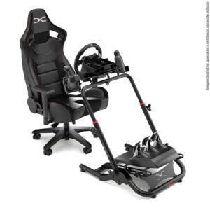 Extreme Sim Racing Wheel Stand Cockpit SGT Racing Simulator -Racing Wheel Stand Black Edition For Logitech G25, G27, G29, G920, Thrustmaster And Fanatec - Heavy Dutty and Foldable