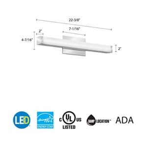 Lithonia Lighting FMVCSLS 24IN MVOLT 30K35K40K 90CRI KR M6 Vanity, Square, Color Temperature Switchable