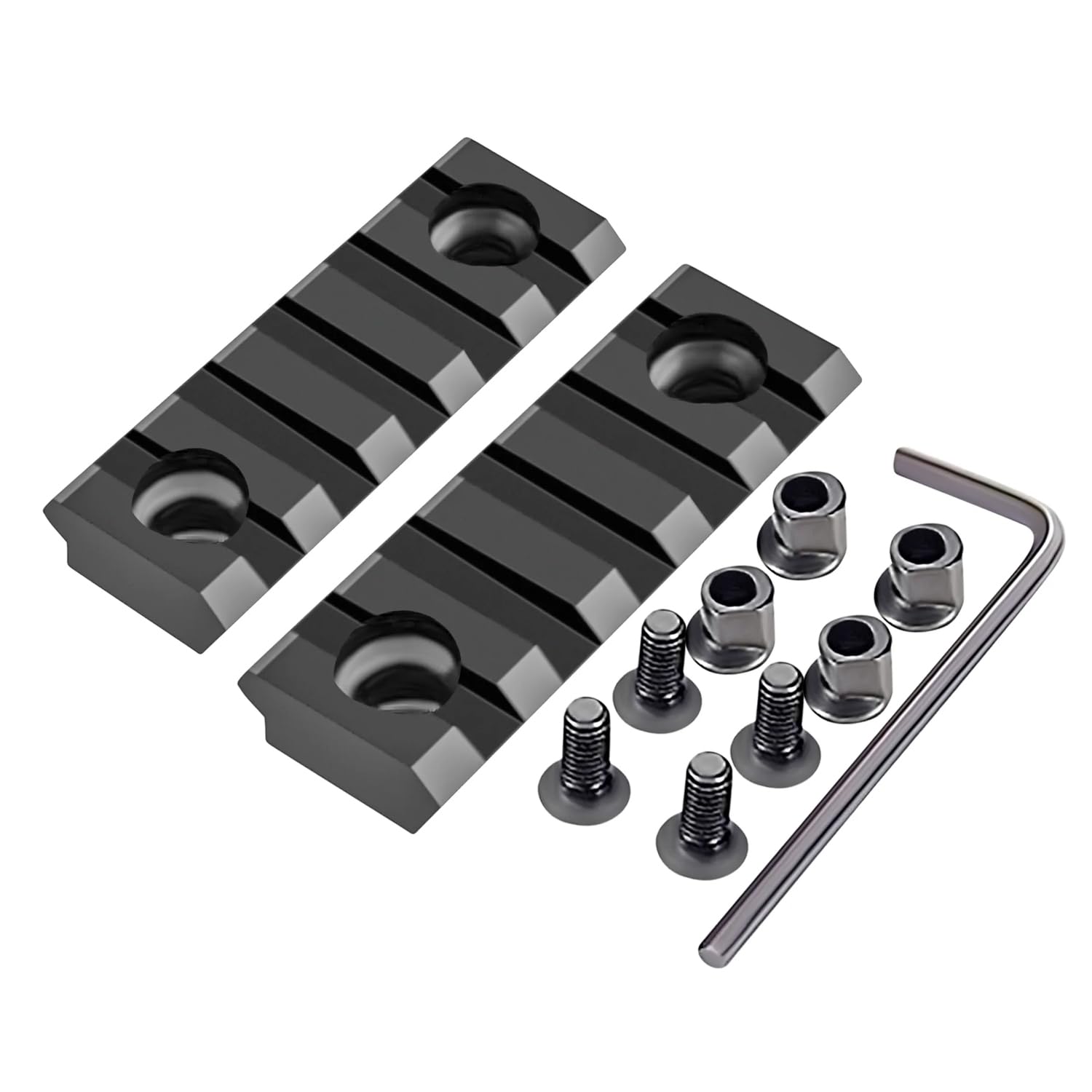 5 Slots Aluminum key mod Rail Section For Keymod Five Slots Keymod Rail Picatinny Rail Section