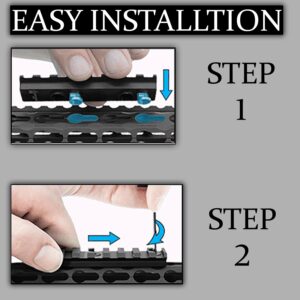 5 Slots Aluminum key mod Rail Section For Keymod Five Slots Keymod Rail Picatinny Rail Section