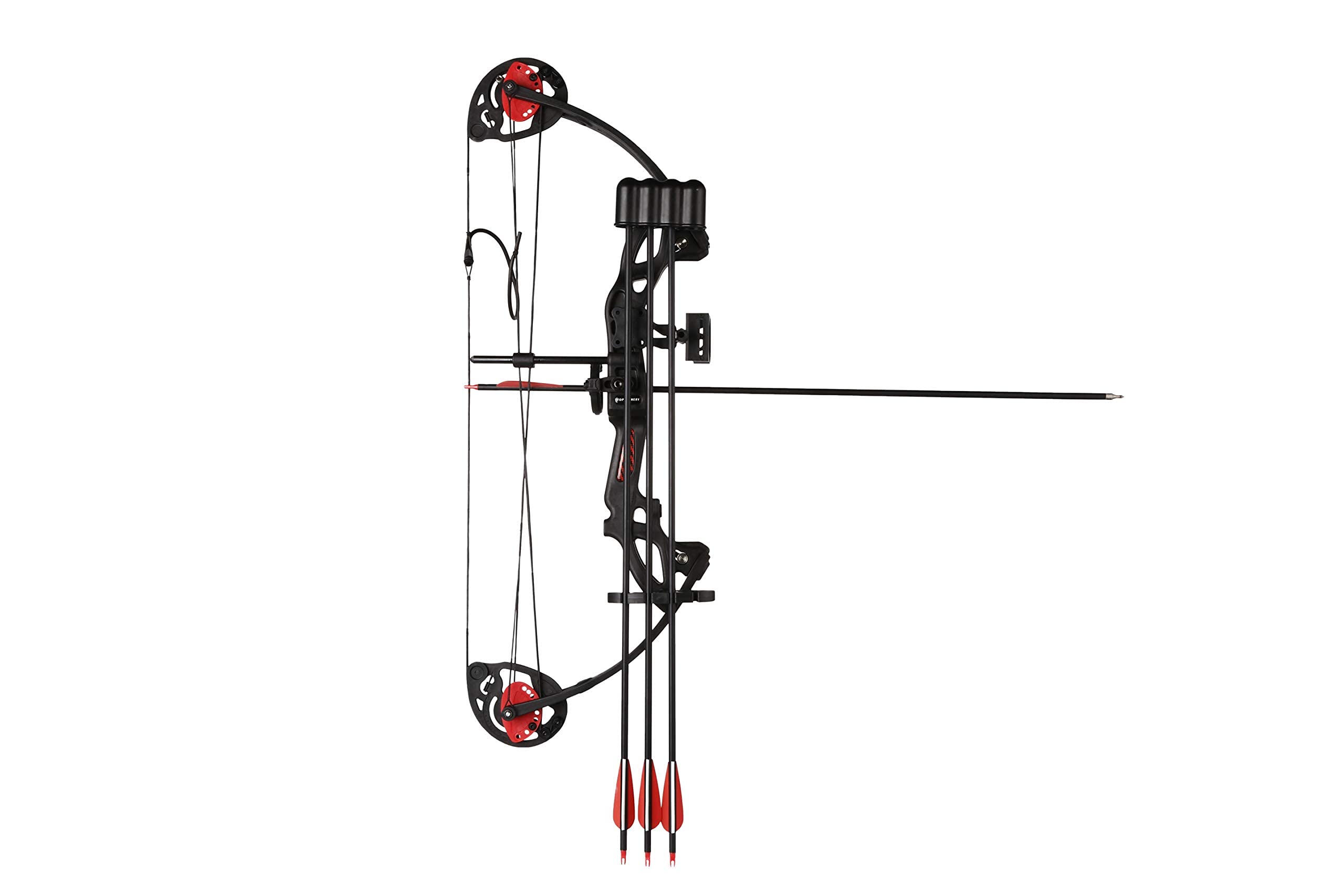 PANDARUS Compound Bow Archery for Youth and Beginner, Right Handed,19”-28” Draw Length,15-29 Lbs Draw Weight, 260 fps (Black Right Handed)