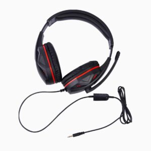 FNSHIP 3.5mm Port Wired Gaming Headset, Stereo Bass Noise Isolation Headphone with Mic Volume Control for PS4 New Xbox One PSP PC Laptop Tablet Cellphones (Black)