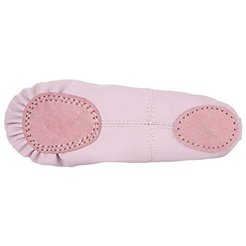 Dynadans Soft Leather Ballet Shoes/Ballet Slippers/Dance Shoes for Girls and Boys (Toddler/Little/Big Kid/Women)-Pink-12.5M Little Kid