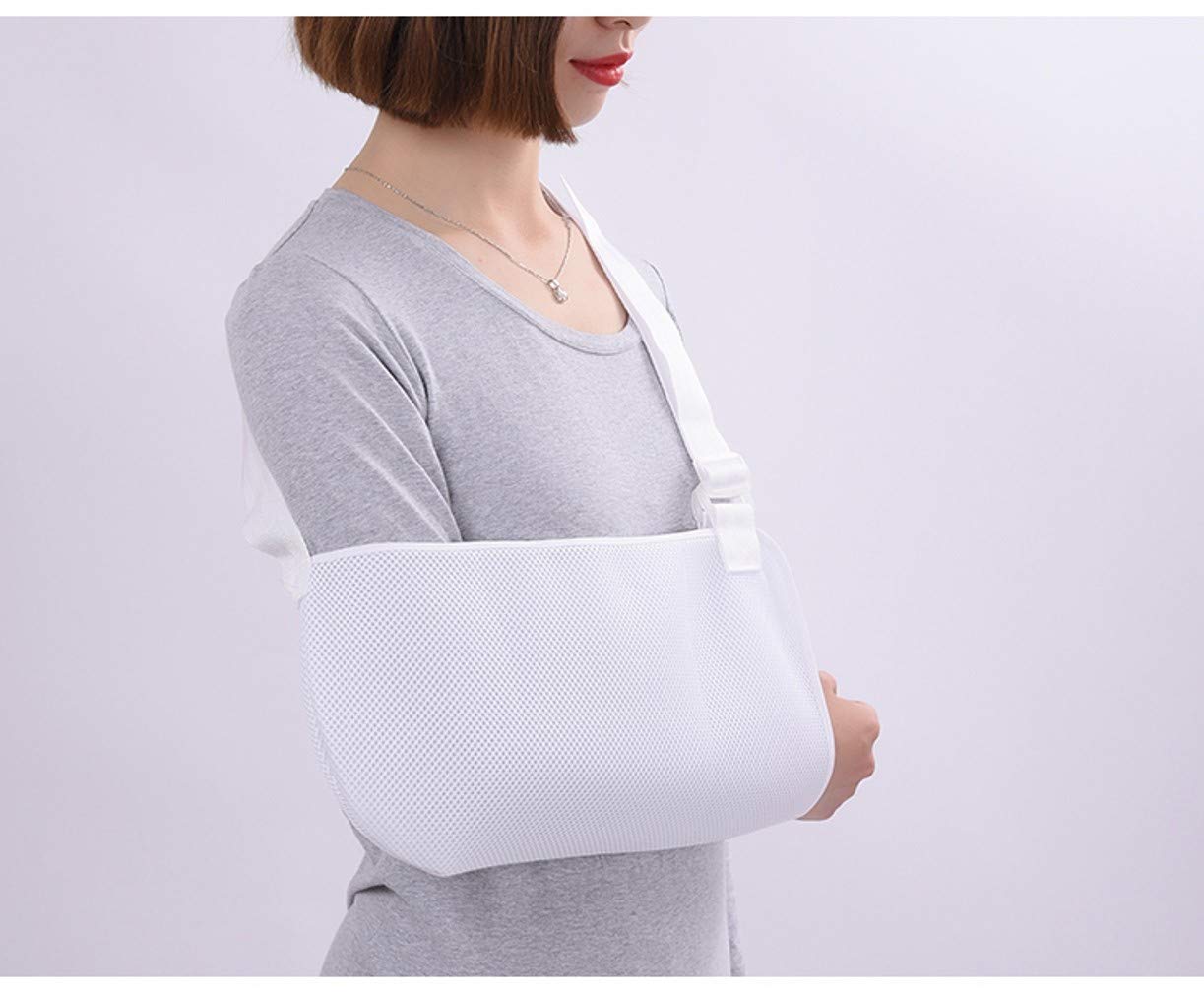 WellieSTR Dislocated Shoulder Sling for Women,Arm Slings, Shoulder Immobilizer Rotator Cuff for Broken Wrist Elbow Support，,Lightweight,Breathable