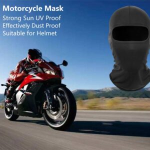 Balaclava Ski Mask Head Mask Full Face Mask Windproof Face Cover Sun UV Protection Scarf Men Women Outdoor Sport Cycling Cap (Black)