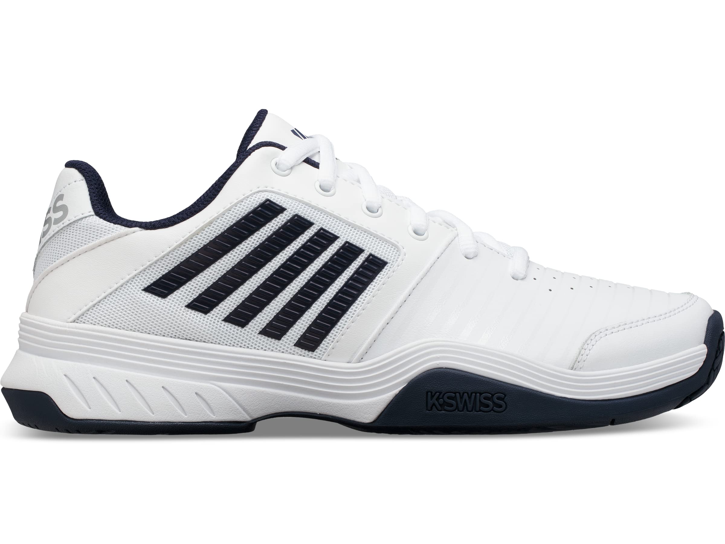 K-Swiss Men's Court Express Tennis Shoe, White/Navy, 11 M