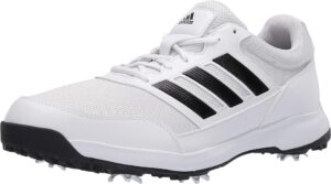 adidas men's tech response 2.0 golf shoe, white, 7 wide us