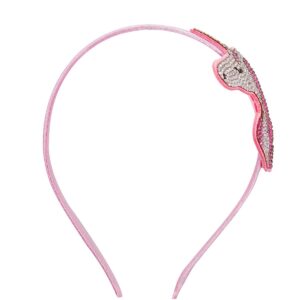 Bowbear Crystal Party Headband, Pink Unicorn