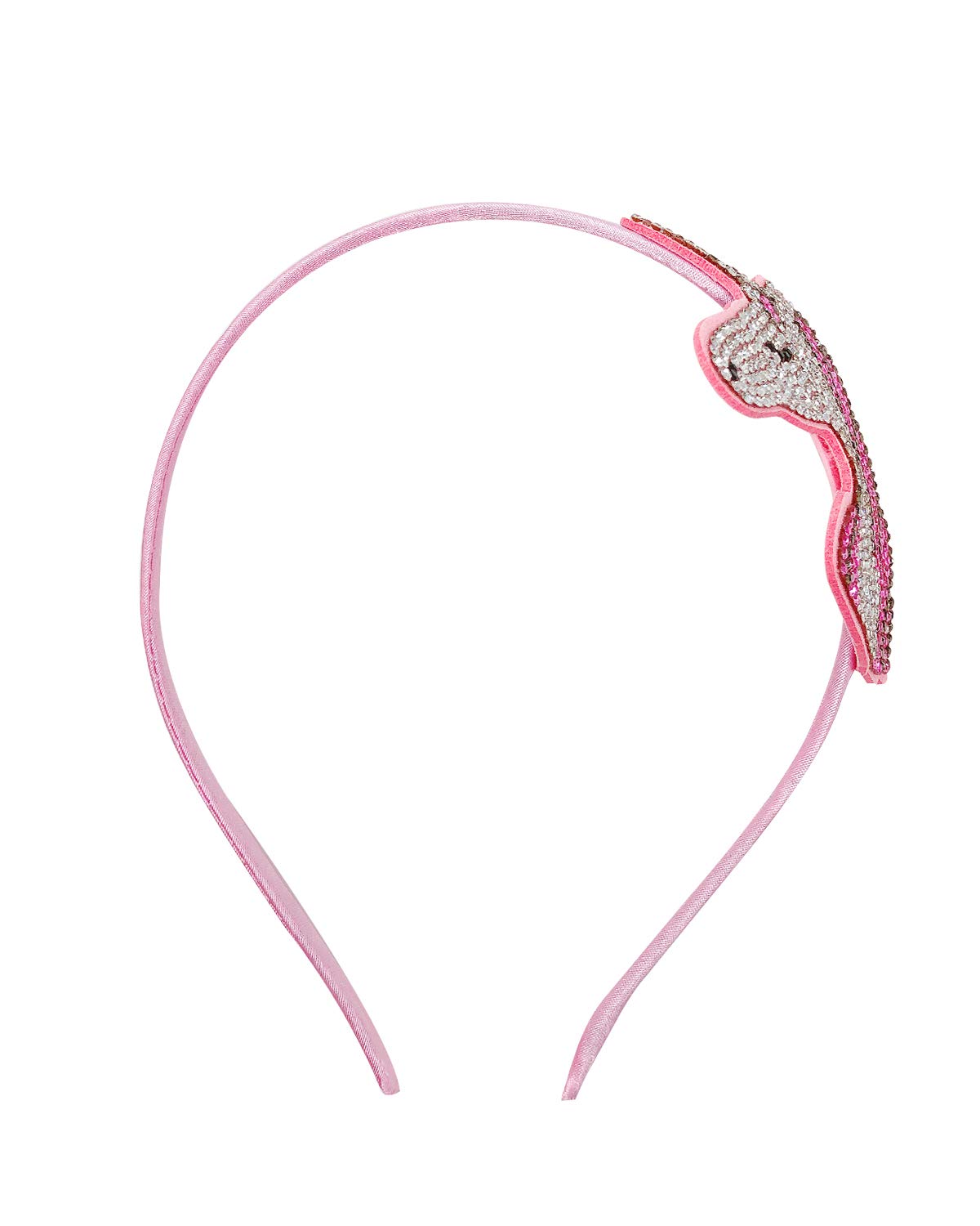 Bowbear Crystal Party Headband, Pink Unicorn