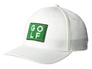 adidas golf turf hat, white, one size