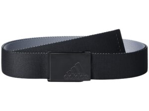 adidas golf golf men's reversible web belt, black, one size fits most