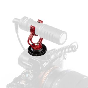 BOYA Triple Mount Brackets ABS Plastic with Shoe Mount Adapter in Red & Black for BY-MM1 Mini Cardioid Shotgun Microphone and other Brand Similar Shotgun Microphones (3 pack)