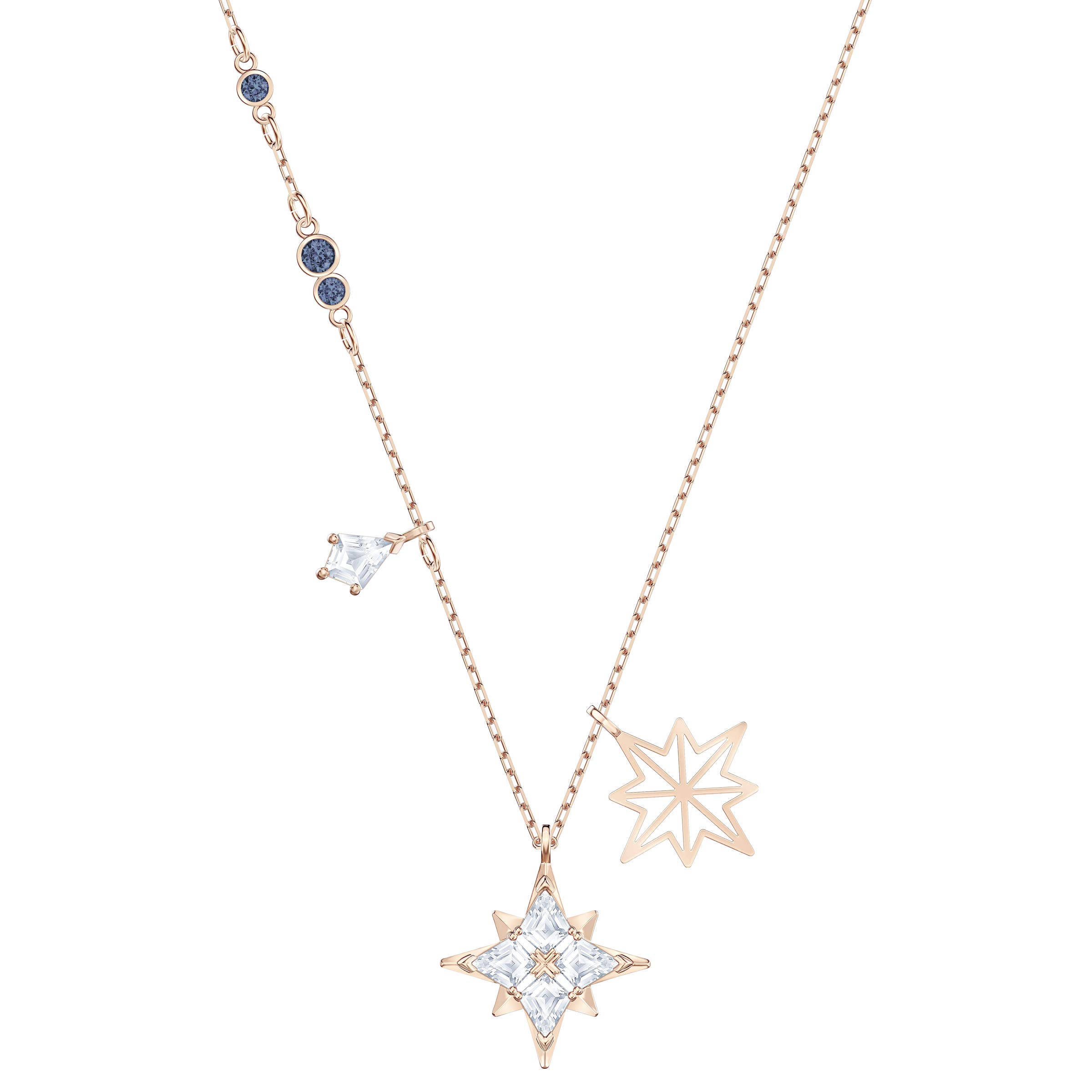 SWAROVSKI Symbolic Pendant Necklace with Kite-Shaped Pendant with Star Motifs on a Rose-Gold Tone Finish Setting, Part of The Symbolic Collection