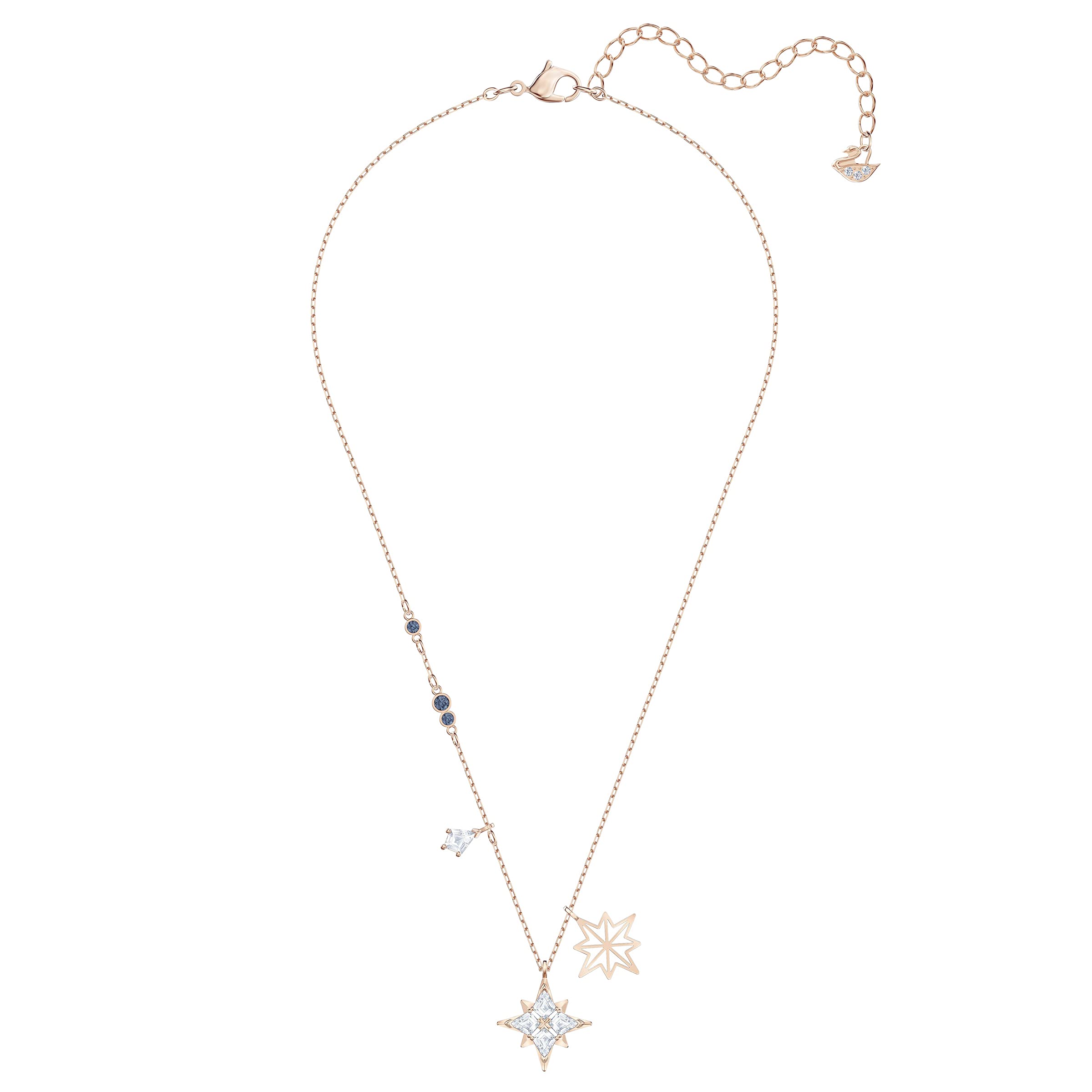 SWAROVSKI Symbolic Pendant Necklace with Kite-Shaped Pendant with Star Motifs on a Rose-Gold Tone Finish Setting, Part of The Symbolic Collection