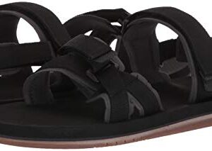 Quiksilver Men's Caged Oasis II Sandal, Black/Grey/Brown, 14 Medium US