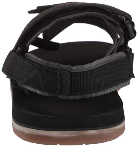 Quiksilver Men's Caged Oasis II Sandal, Black/Grey/Brown, 14 Medium US