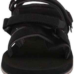 Quiksilver Men's Caged Oasis II Sandal, Black/Grey/Brown, 14 Medium US