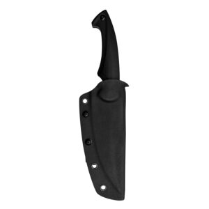 KUBEY Scimitar KU231 10.4in Fxied Blade Hunting Knives with 5.4in Trailing Point D2 Blade and G-10 Handle for Outdoor Survival Camping and Bushcraft, w/Kydex Sheath (Coating)