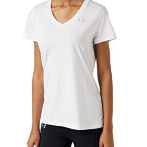 Under Armour Women's UA Tech™ Short Sleeve V-Neck 1X White