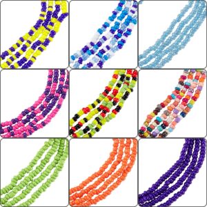 Hicarer 20 Pieces Waist Bead Jewelry Women Waist Chain Colorful Body Chain Beach Bikini Belly Chains Bohemia Body Jewelry Accessories