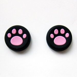 Silicone Thumb Stick Grips Cap Cover Joystick Thumbsticks Caps for PS4 Xbox ONE Xbox 360 PS3 PS2 Cat Dog Paw (B)