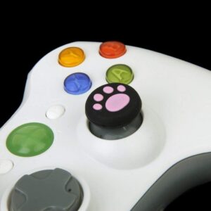 Silicone Thumb Stick Grips Cap Cover Joystick Thumbsticks Caps for PS4 Xbox ONE Xbox 360 PS3 PS2 Cat Dog Paw (B)