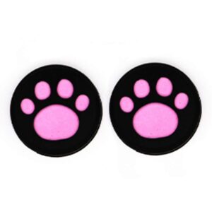 Silicone Thumb Stick Grips Cap Cover Joystick Thumbsticks Caps for PS4 Xbox ONE Xbox 360 PS3 PS2 Cat Dog Paw (B)