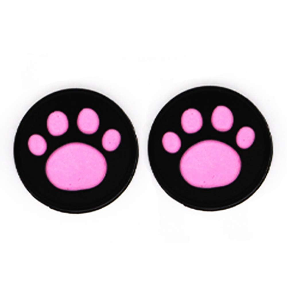 Silicone Thumb Stick Grips Cap Cover Joystick Thumbsticks Caps for PS4 Xbox ONE Xbox 360 PS3 PS2 Cat Dog Paw (B)