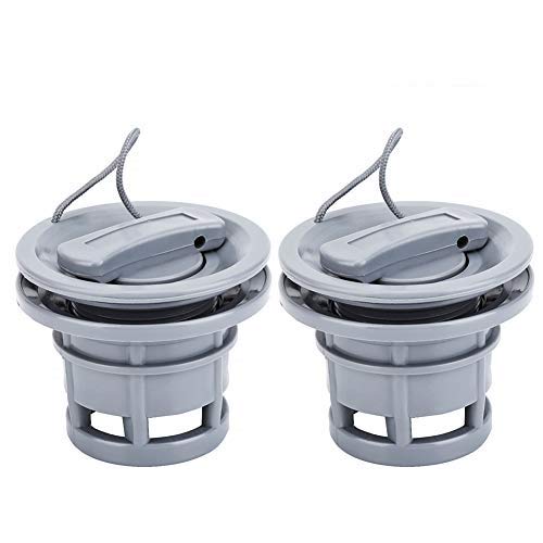 Boat Air Valve, 2Pcs PVC Air Gas Valve Cap Replacement for Inflatable Boat Dinghy Kayak Canoe