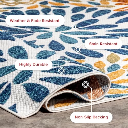 nuLOOM Monique Floral Indoor/Outdoor Area Rug, 8x10, Multi