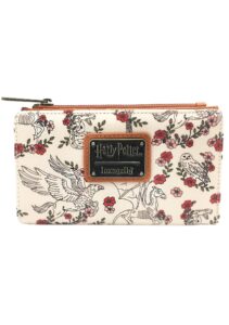 loungefly harry potter floral flap wallet