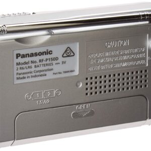 Panasonic RFP-150D Battery Operated AM/FM Portable Pocket Size Radio (Silver/mat)