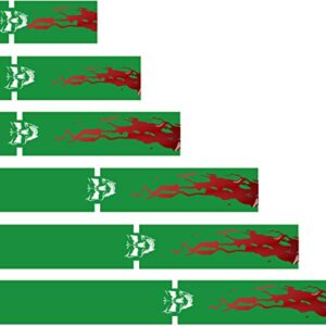 White Water Archery Laminated Green Blood Trail & Skull 1 Arrow Wraps 15 Pc Choose Length Width (8, 75)