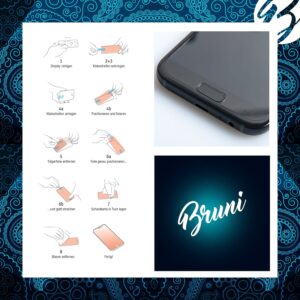 Bruni Screen Protector compatible with Nextbase 612GW Protector Film, crystal clear Protective Film (2X)