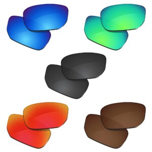 glintbay 5 pairs replacement lenses for oakley style switch oo9194 pack-bbrgb