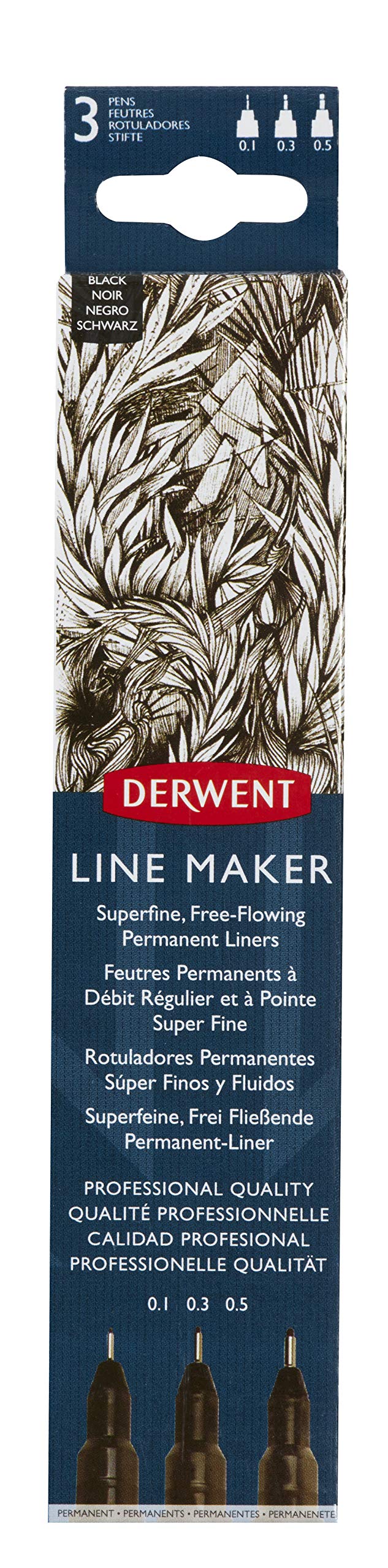 Derwent LINE Markers Black