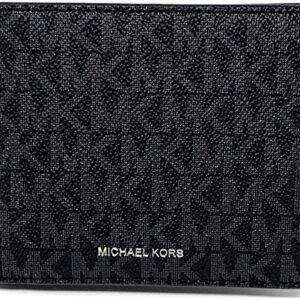 Michael Kors Men's Cooper Billfold with Pocket Wallet Signature (Black)