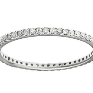 10k White Gold Eternity Diamond Wedding Band (1/3 cttw, I-J Color, I2-I3 Clarity)