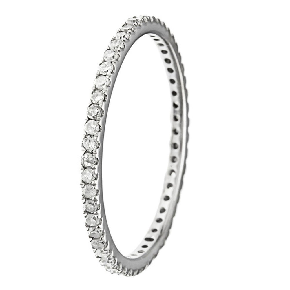 10k White Gold Eternity Diamond Wedding Band (1/3 cttw, I-J Color, I2-I3 Clarity)