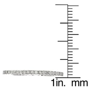 10k White Gold Eternity Diamond Wedding Band (1/3 cttw, I-J Color, I2-I3 Clarity)