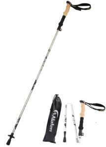 a alafen walking stick - collapsible trekking pole for men and women,7075 aluminum hiking stick for seniors