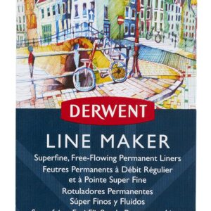 Derwent Line Makers - Set of 6 Colour (0.3mm Nibs) (2305576)