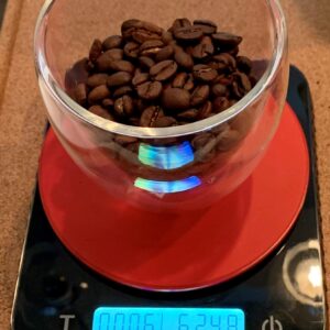 Bodum Barista Coffee and Food Scale with Built-in Timer, 6 in x 5 in, Black